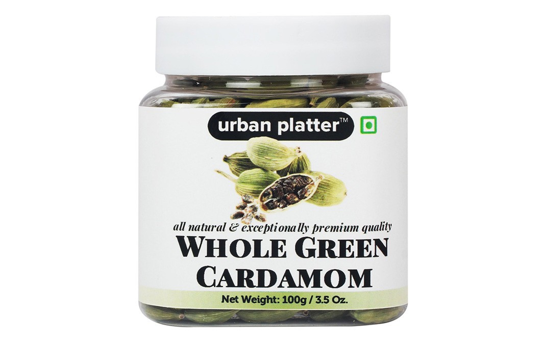 Urban Platter Whole Green Cardamom    Jar  100 grams